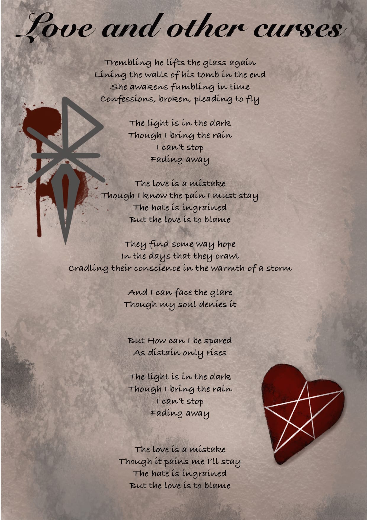 Signed Printed Lyric Sheets